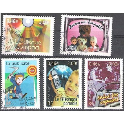 France 2001 Michel 3512 - 3516 O Cote (2008) 6.00 Euro Communication Cachet rond