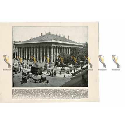 Bourse, Paris, France, Book Illustration (Print), 1899