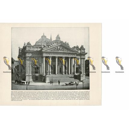 Bourse, Brussels, Belgium, Book Illustration (Print), 1899