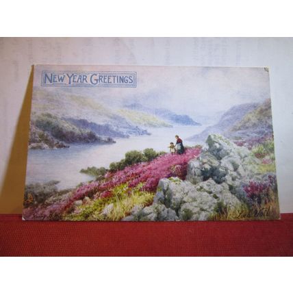 LOCH VOIL, STIRLING, SCOTLAND by Henry Wimbush antique postcard by R. Tuck =