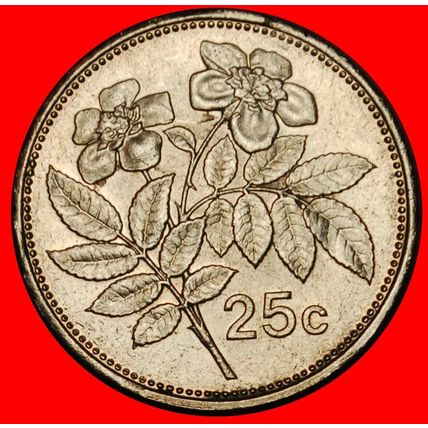 Ⰶ ROSE (1991-2007): MALTA ★ 25 CENTS 1995!★LOW START★NO RESERVE