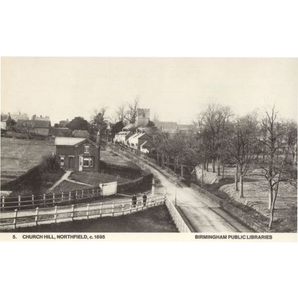 Church Hill Northfield in Victorian Birmingham Real Photo Postcard