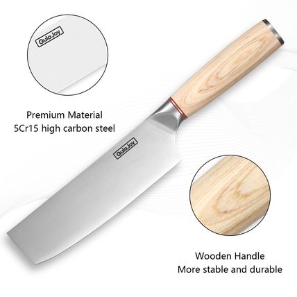 Qulajoy Vegetable Cleaver - Japanese Cleaver Chopping Knife High Carbon Stainles