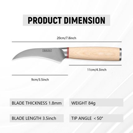 Qulajoy Vegetable Cleaver - Japanese Cleaver Chopping Knife High Carbon Stainles
