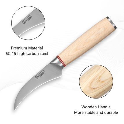 Qulajoy Vegetable Cleaver - Japanese Cleaver Chopping Knife High Carbon Stainles
