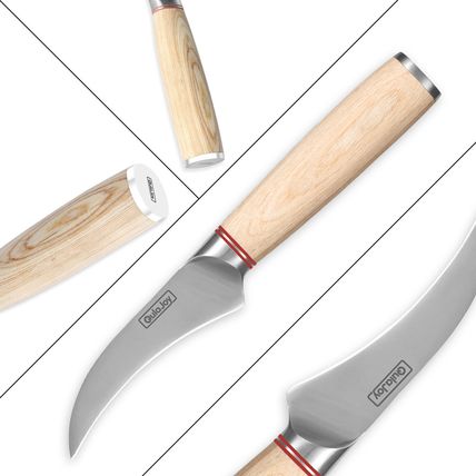 Qulajoy Vegetable Cleaver - Japanese Cleaver Chopping Knife High Carbon Stainles