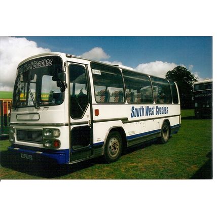 Colour Photograph of South West Coaches Ltd - XBJ 860 ex. Armchair, Brentford