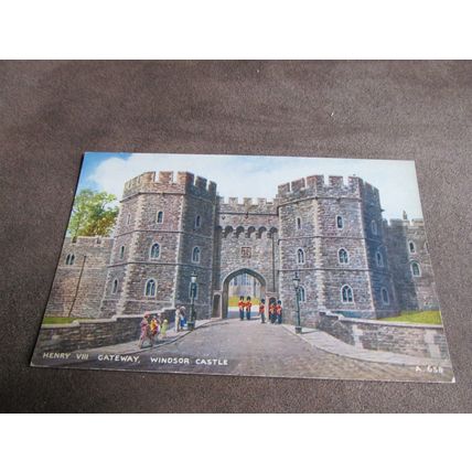 Valentines Art Postcard - Windsor Castle, Henry VIII Gate - Artist Brian Gerald