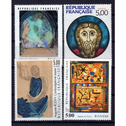 France 2209-2212 MNH Art Paintings Head of Christ ZAYIX 1024S0016M