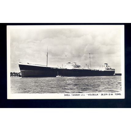 TA0897 - Shell Oil Tanker - Volsella - postcard