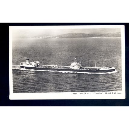 TA0899 - Shell Oil Tanker - Zenatia - postcard