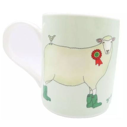 Sheep Wearing Wellies Mug Fine China Ceramic 9.5 CM Microwave & Dishwasher Safe