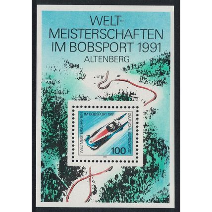 Germany World Bobsleigh Championships Altenberg MS 1991 MNH SG#MS2344