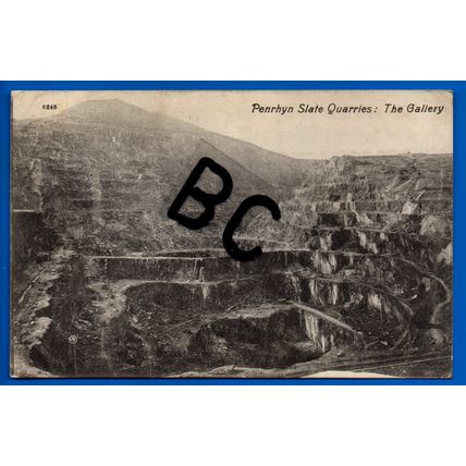 Postcard The Gallery Slate Quarries Penrhyn Caernarvonshire Gwynedd Nr Bethesda