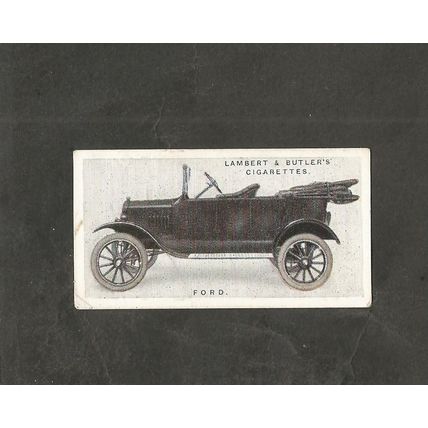 Cigarette Card Lambert & Butler Motor Cars 1st Series #18 Ford