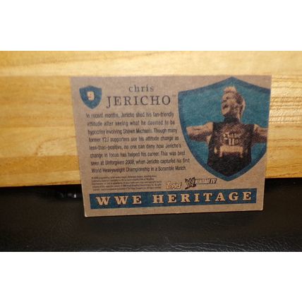 TOPPS HERITAGE IV-4 2008 WWE CHRIS JERICHO CARD #9