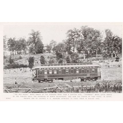 Red House Richmond & Danville Colonel Andrews USA Train Tram Old Postcard