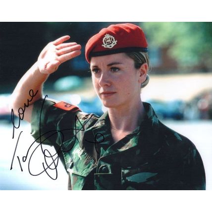 Tamzin Outhwaite Red Cap Hotel Babylon 10x8 Hand Signed Photo