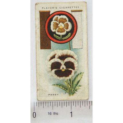 1933 Player's Boy Scout & Girl Guide Patrol Signs & Emblems No. 37 Pansy