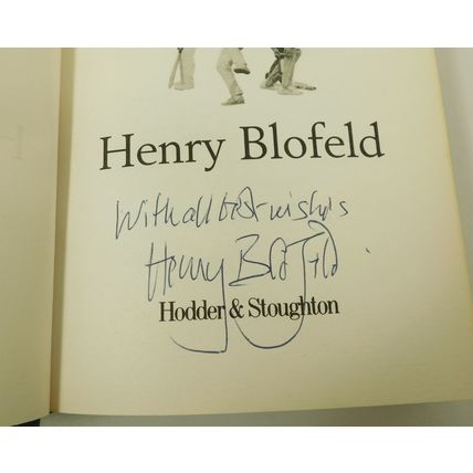 Signed First Edition Book Crickets Great Entertainers Henry Blofeld HBDJ