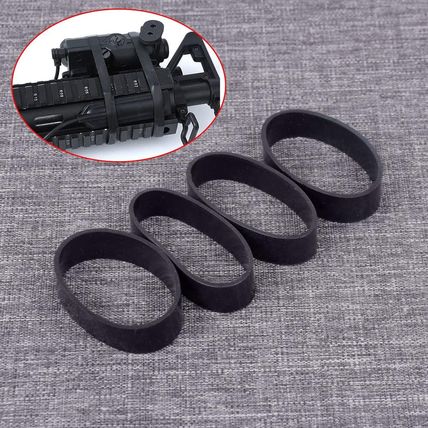 Tactical Rubber Bands Assorted Size (100 Pcs), Black Thick Heavy Duty Rubber