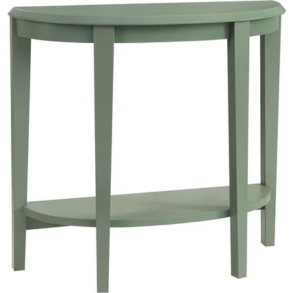 HOMES: inside + Out Payne Modern Half Moon Accent Console Table with Storage She