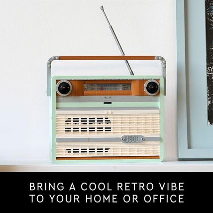 LEGO Icons Retro Radio Building Set for Adults - Home Decor for Bedroom, Living