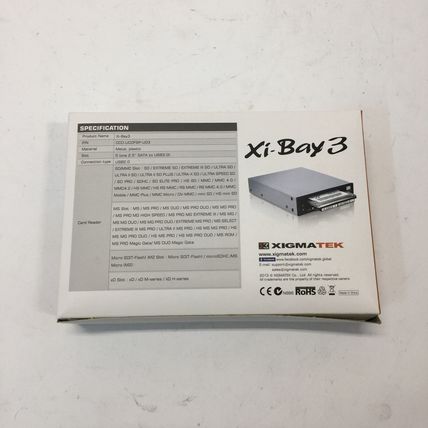 XIGMATEK Xi-Bay 3 USB3.0/2.0 Multi-Memory Card Reader With 2.5" HDD Dock