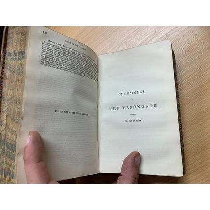 1863 SIR WALTER SCOTT THE TALISMAN/CANONGATE/WOODSTOCK ANTIQUE HB BOOK (P4)