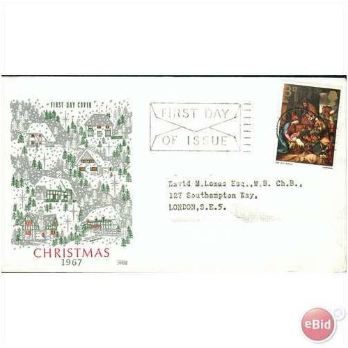 GB FDC 1967 - Christmas (Bethlehem Wales issue) 1
