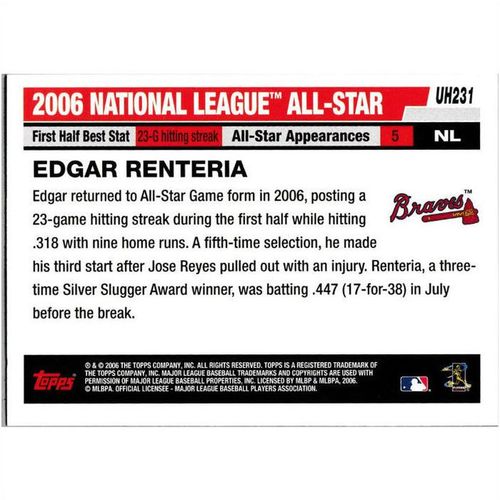 2006 Topps Update - #UH231 - Edgar Renteria