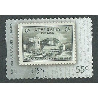 AUS 2009 55c(S/A) 'FAVOURITE STAMPS ' FINE USED (EBID37-219)