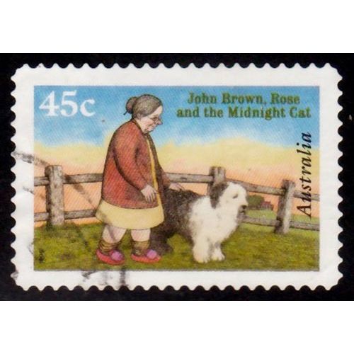 Australia 1996 Books 45c Used Stamp Rose & the Midnight Cat
