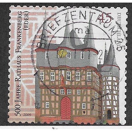 GER 2009 €0.45 (S/A) 'FRANKENBERG HALL' FINE USED (EBID60-336)
