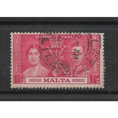 Malta.SG215 1 1/2d Scarlet.Fine Used.July19