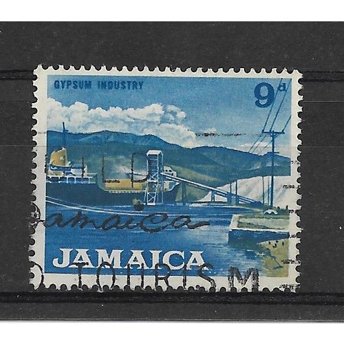 Jamaica.SG225 9d Gypsum Industry.Fine Used.Aug19