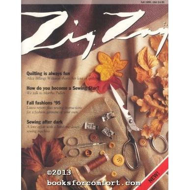 Zig Zag Sewing Magazine Premier Issue Fall 1995 with Burda Pattern