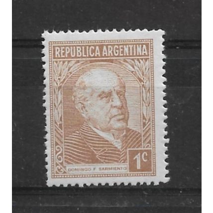 Argentina.SG645 1c D.F. Sarmiento (Brown).Mounted Mint.Dec21