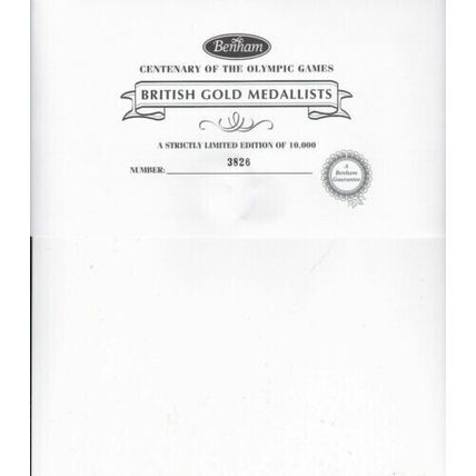 Olympic Games 1996 Centennial Gold Medal Winners Chris Finnegan Cover Signed VGC