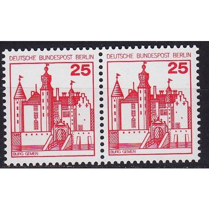 GERMANY BERLIN [1978] MiNr 0587 ( **/mnh ) [01] Burgen Schlösser 2er