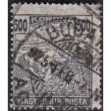 Hungary, 1924 500f Reaper, SG 398 (Scott #361), used