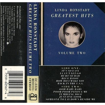 Linda Ronstadt: Greatest Hits, Volume Two (used cassette)
