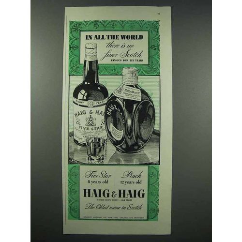 1943 Haig & Haig Scotch Ad - In All The World