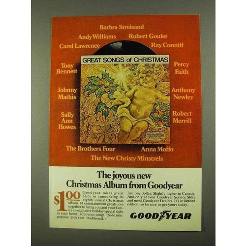 1968 Goodyear Christmas Album Ad - Joyous