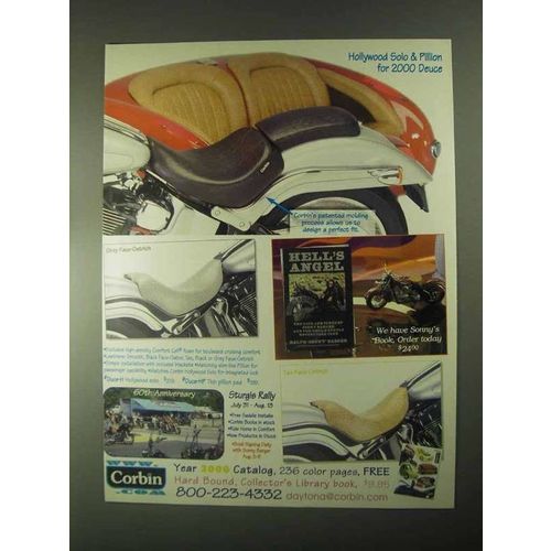 2000 Corbin Hollywood Solo & Pillion Motorcycle Seat Ad