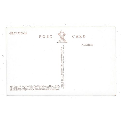 SUPERB REAL PHOTOGRAPHIC POSTCARD OLD PALACE HATFIELD HOUSE HERTFORDSHIRE (1227)