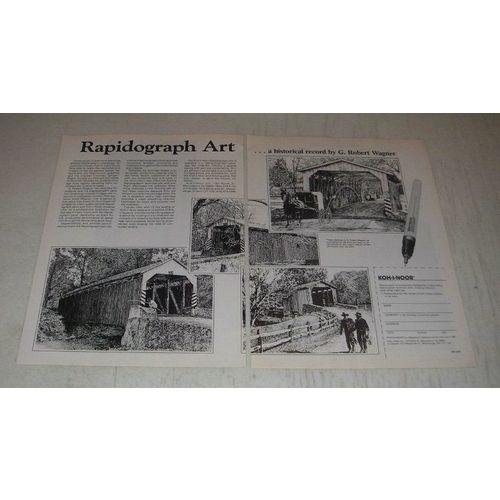 1990 Koh-i-noor Rapidograph Pens Ad - Historical record by G. Robert Wagner