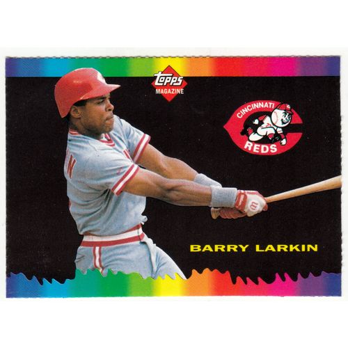 1992 Topps Magazine baseball TM81 Barry Larkin insert card –NM- Reds