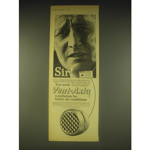 1962 Vent-Axia Ventilation Ad - Sir!