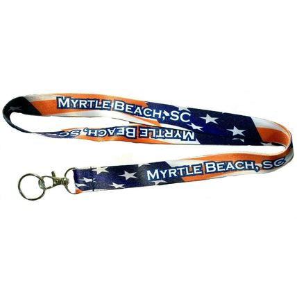 Myrtle Beach South Carolina Stars and Stripes Lanyard
